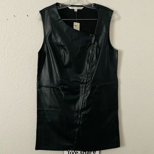 NWT Max Studio S Faux Leather Sleeveless Vest